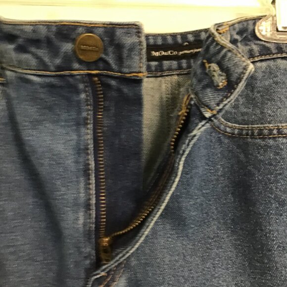 MO & Co Denim Maxi Skirt Size S/M - Picture 6 of 12